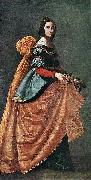 Francisco de Zurbaran Santa Isabel de Portugal oil on canvas